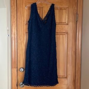 Marina Blue lace & sequin Cocktail dress size 16